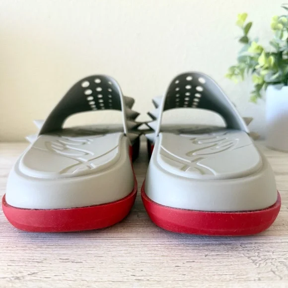 New Christian Louboutin Take It Easy Men Flat Pool Slides size EU 44, US 11